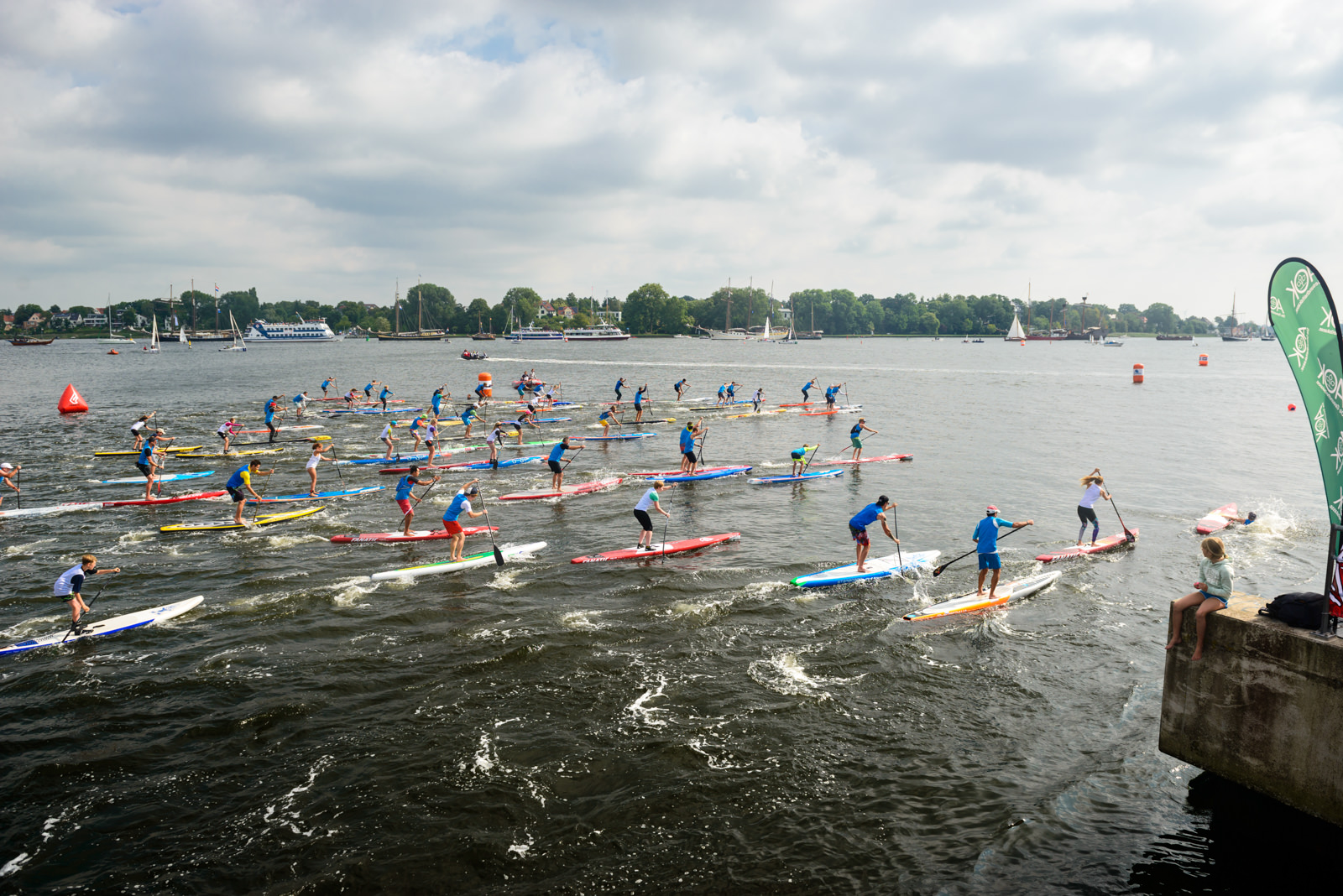 Start bei der Deutschen SUP Meisterschaft 2016 in Rostock